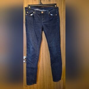 Michael Kors Blue Zip  Medium Wash Slim Skinny Jeans Women's 30